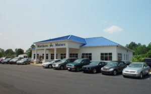 Jackson Builders Matthew Motors Car Dealership located in Goldsboro, NC.