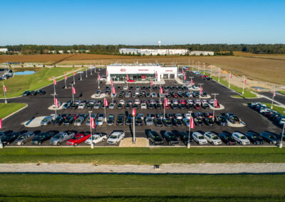 Deacon Jones Kia Dealership located in Goldsboro, NC. Jackson Builders car dealership project.